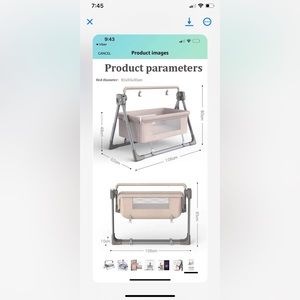 Baby rocking bed swing electric crib muic bedding sleeping basket